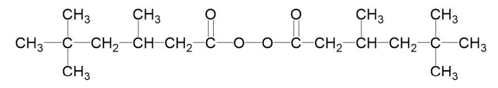 Di(3,5,5-trimethylhexanoyl) peroxide, 75% Molecular Structure