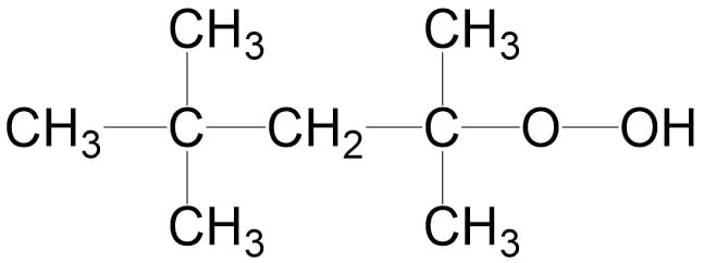 1,1,3,3-Tetramethylbutyl hydroperoxide Molecular Structure